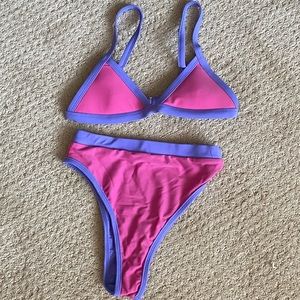 NWOT 93 Play Street Bikini in Poppy/Lilac